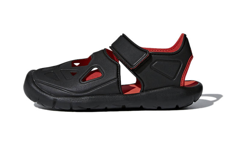 Adidas Adidas Fortaswim Minimalist Style Slip Resistant Children's Sandals Black Children Aged 3 7 Years Old
