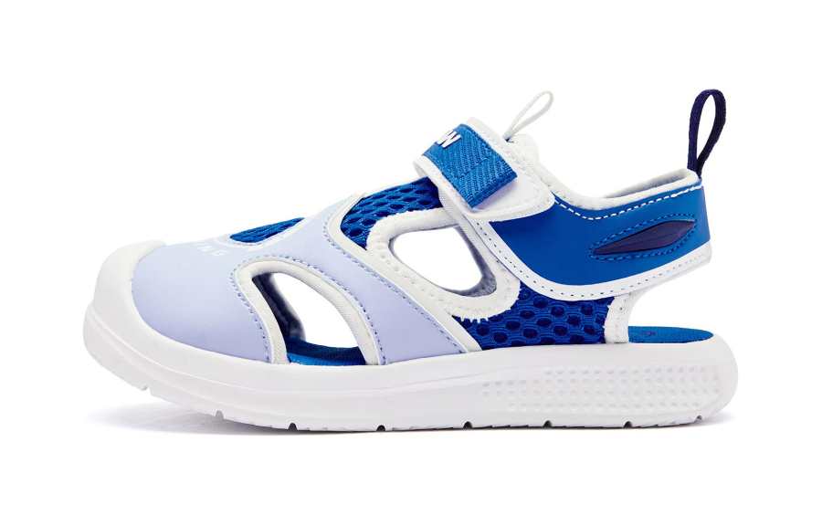 QIAODAN Breathable Rebound Breathable And Resilient Children's Sandals Sky Horse Blue Children Aged 3 7 Years Old