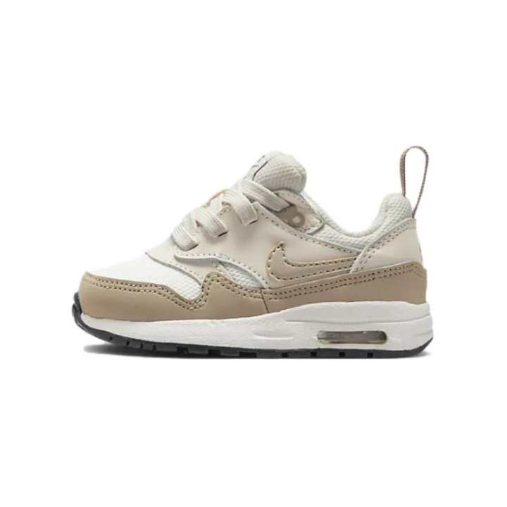 Nike Nike Air Max 1 Comfortable And Lightweight Low top Toddler Shoes White Gray Infant And Toddler