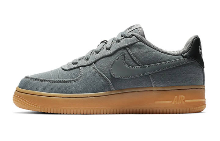 Nike Nike Air Force 1 Slip Resistant Cushioning Abrasion Resistant Low top Skateboard Shoes Gray Unisex