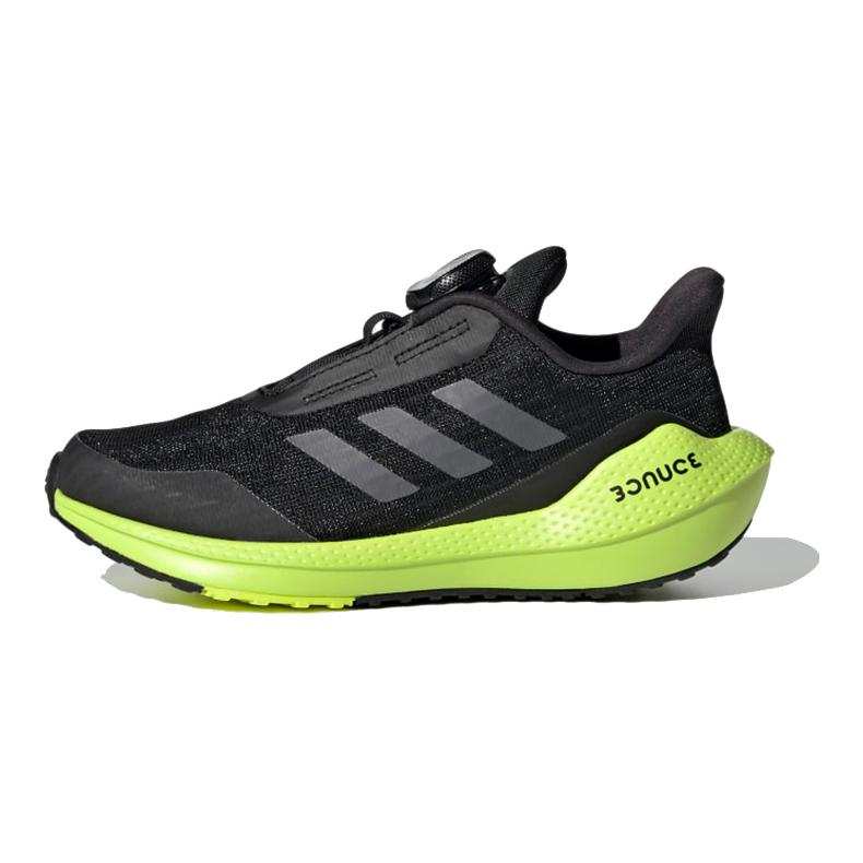 Adidas Adidas EQ Run Boa K Abrasion Resistant Breathable Low top Kids' Running Shoes Black Green Kids'