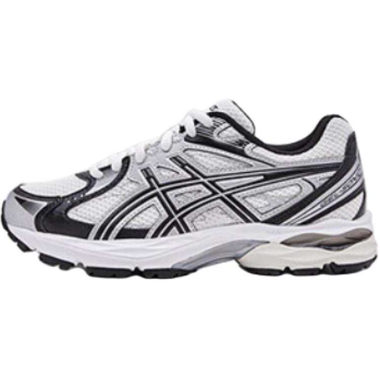 ASICS GEL SONIC Synthetic Leather, Textile Breathable Low top Kids' Running Shoes Silver/White Teenagers
