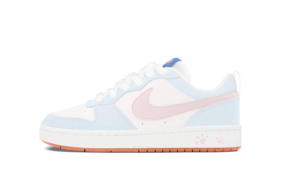 Nike Nike Court Borough Cute Cat Paw Synthetic Leather, Leather Abrasion Resistant Abrasion Resistant Low top