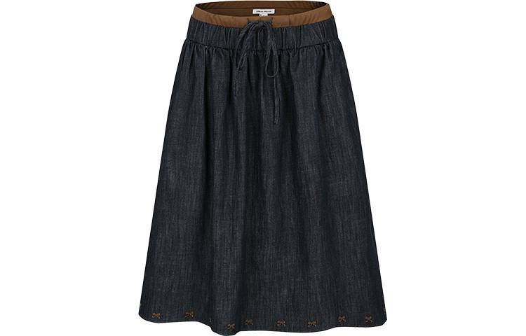 URBAN REVIVO Denim Long Skirt Women's