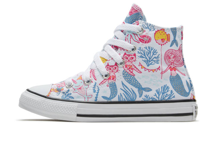 Converse Chuck Taylor All Star Comfortable Abrasion Resistant Breathable High top Canvas Shoes White