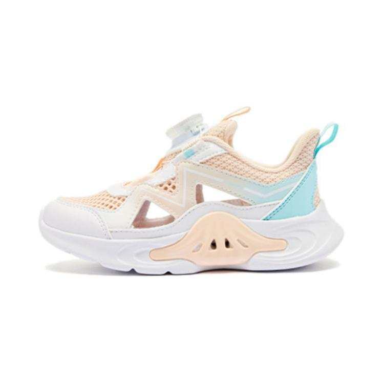 QIAODAN Pre school QIAODAN Comfortable And Breathable Cushioning, Wear Resistant Children's Sandals White Pink