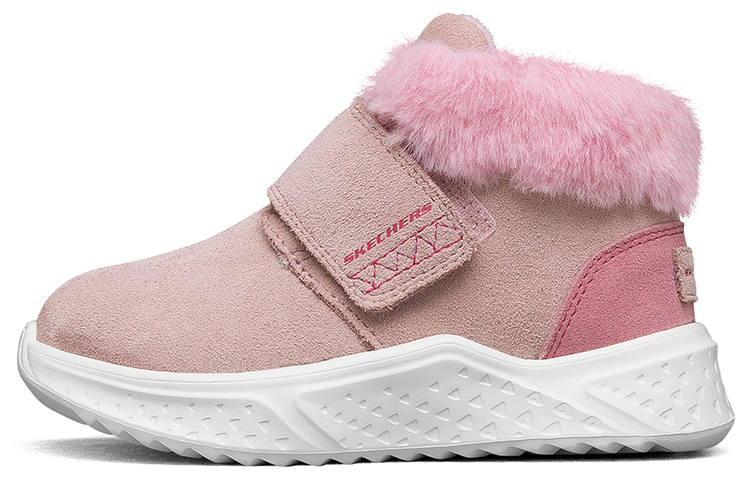 Skechers Abrasion Resistant Thermal Mid top Toddler Shoes Light Pink Infant And Toddler