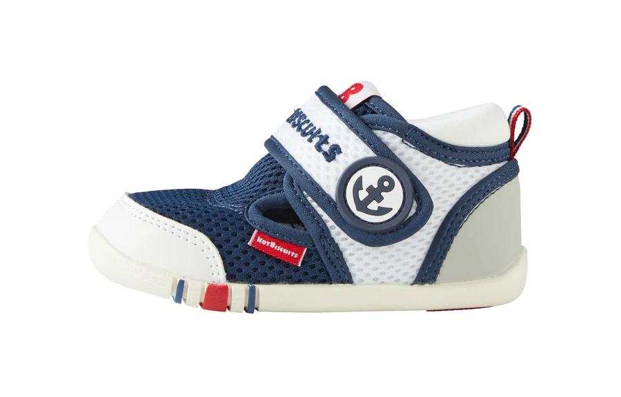 MIKI HOUSE Classic Low top Toddler Shoes White Blue Infant And Toddler
