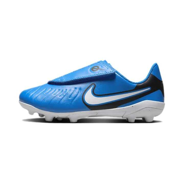 Nike Nike Tiempo Legend 10 Slip Resistant Abrasion Resistant Low top Kids' Soccer Shoes Blue Children Aged 3 7 Years Old