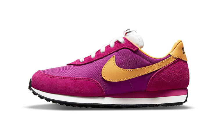 Nike Nike Waffle Trainer 2 Slip Resistant Cushioning Kids Lifestyle Shoes Rose Purple Gold Children Aged 3 7 Years Old