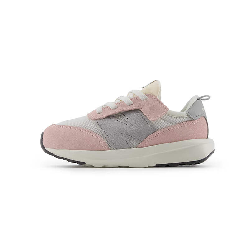 New Balance New Balance 370 Fabric Abrasion Resistant Toddler Shoes Gray Pink Infant And Toddler