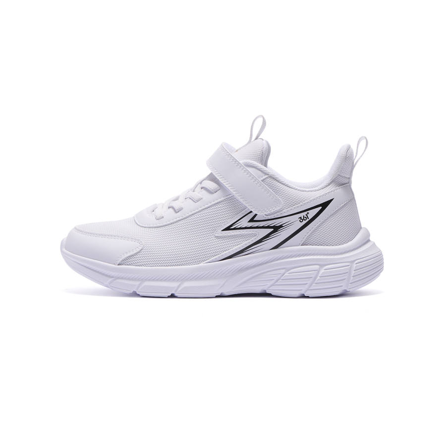 361°KIDS Synthetic Leather, Textile Low top Running Shoes 361 Degrees White/Carbon Black Teenagers