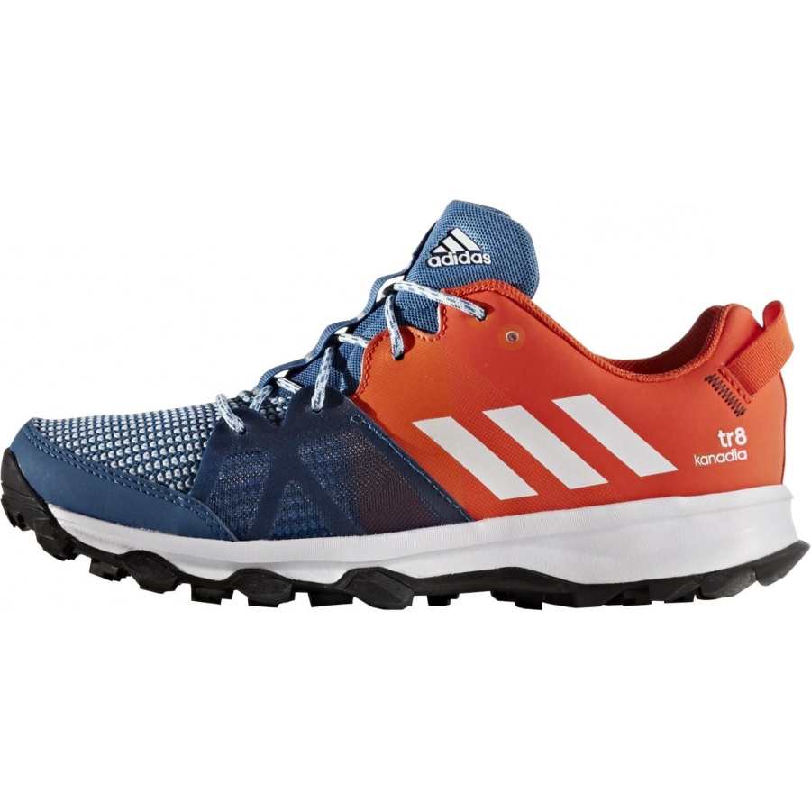 Adidas Adidas Slip Resistant Abrasion Resistant Low top Kids' Running Shoes Orange Blue Kids'
