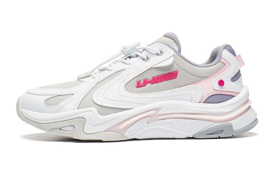 Li-Ning YOUNG Li Ning YOUNG Yunchuan V2 Low top Casual Shoes Gray White Teenagers