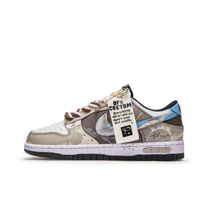 Nike Nike Dunk Brown Texture Leather Slip Resistant Cushioning Lightweight Cushioning