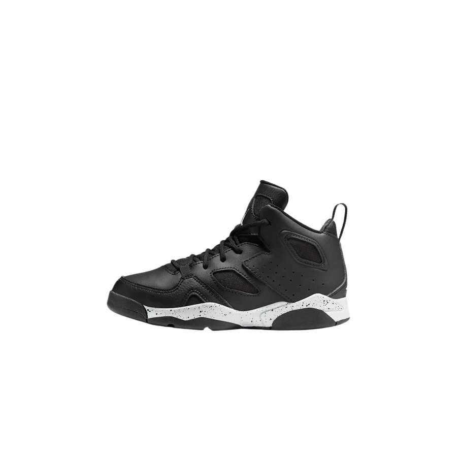 Jordan Jordan Flight Club 91 Slip Resistant Cushioning Mid top Children's Basketball Shoes Black White Kids'