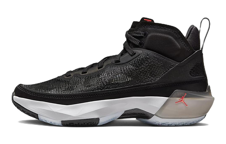Jordan Jordan Air Jordan 37 Abrasion Resistant High top Basketball Shoes Black White Unisex