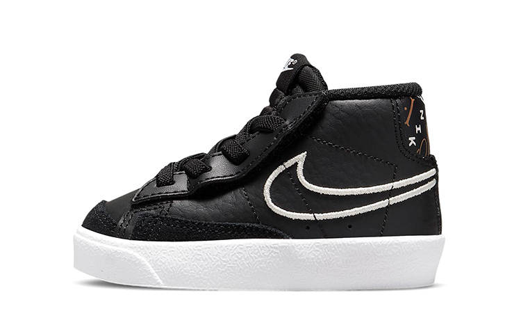 Nike Nike Blazer '77 SE Slip Resistant Cushioning Abrasion Resistant Mid top Toddler Shoes Black Infant And Toddler