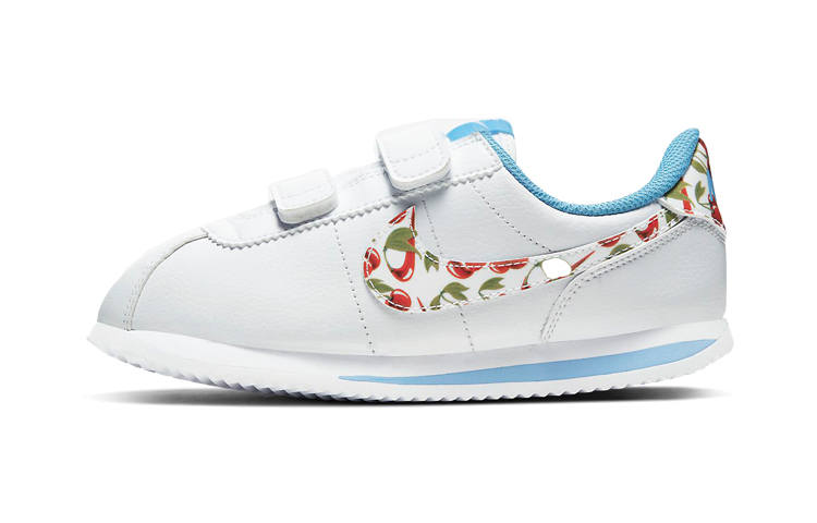 Nike Nike Basic SL SE Slip Resistant Cushioning Low top Kids' Running Shoes White Blue Children Aged 3 7 Years Old