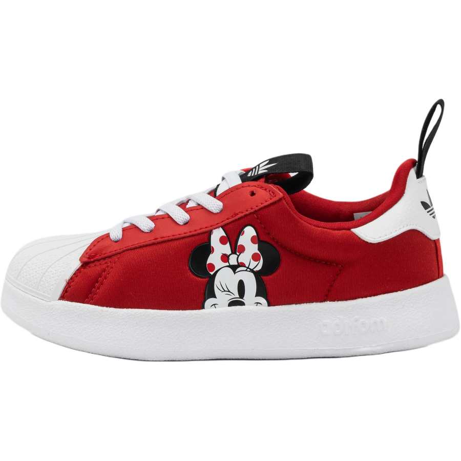 Adidas Originals Disney x Adidas Originals Abrasion Resistant Low top Kids' Skateboarding Shoes Red/White Kids'