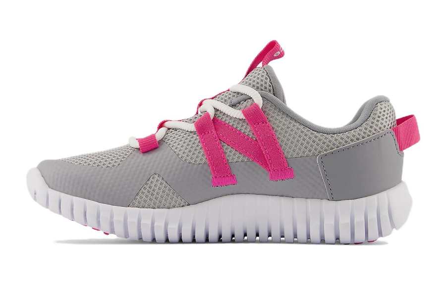 New Balance New Balance NB PLAYGRUV V2 Bungee Comfortable Cushioning, Wear Resistant Low top Kids Lifestyle Shoes Gray Pink Kids'