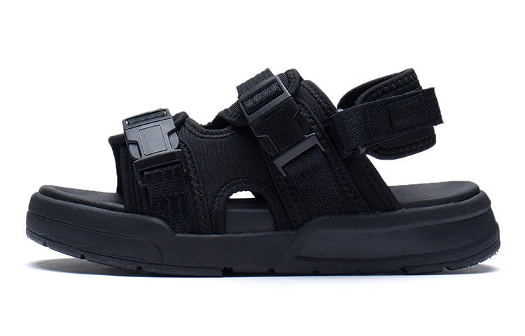Li-Ning YOUNG Li Ning Children's Sandals Black Teenagers