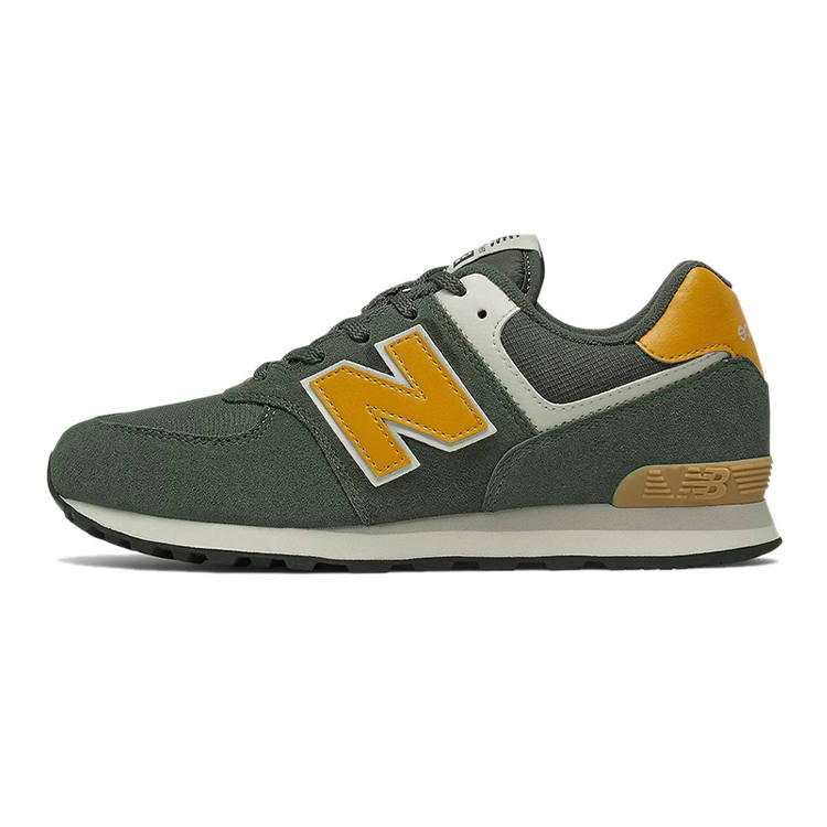 New Balance New Balance NB 574 V2 Slip Resistant Cushioning Abrasion Resistant Breathable Low top Kids Lifestyle Shoes Spruce Green