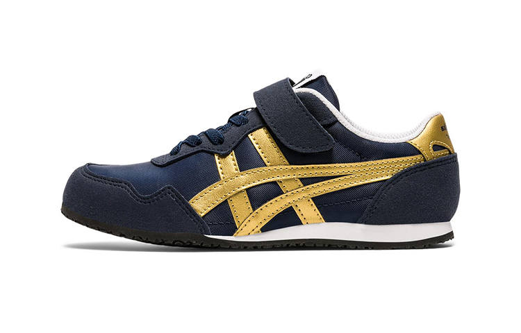 Onitsuka Tiger Serrano Comfortable Slip Resistant Abrasion Resistant Low top Kids Lifestyle Shoes Dark Blue Kids'