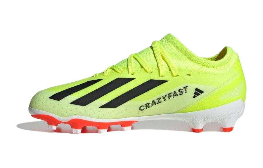 Adidas Adidas X CRAZYFAST LEAGUE Abrasion Resistant Abrasion Resistant Low top Soccer Shoes Yellow Kids'