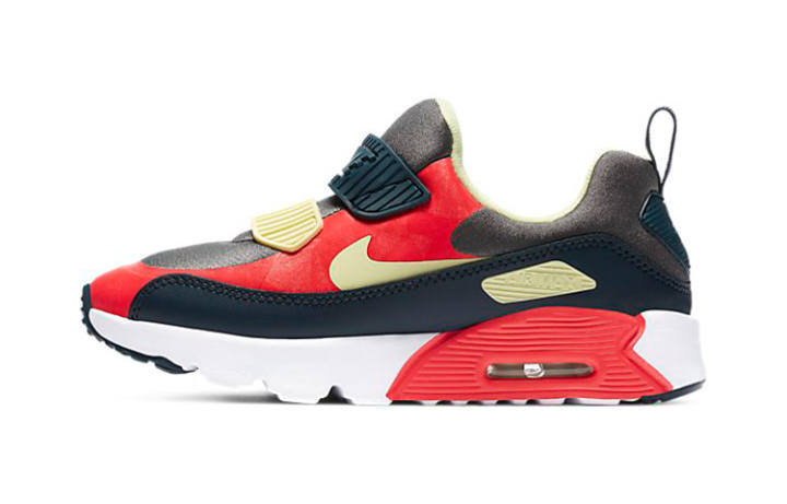 Nike Nike Air Max 90 Tiny Low top Running Shoes Black Red Children Aged 3 7 Years Old