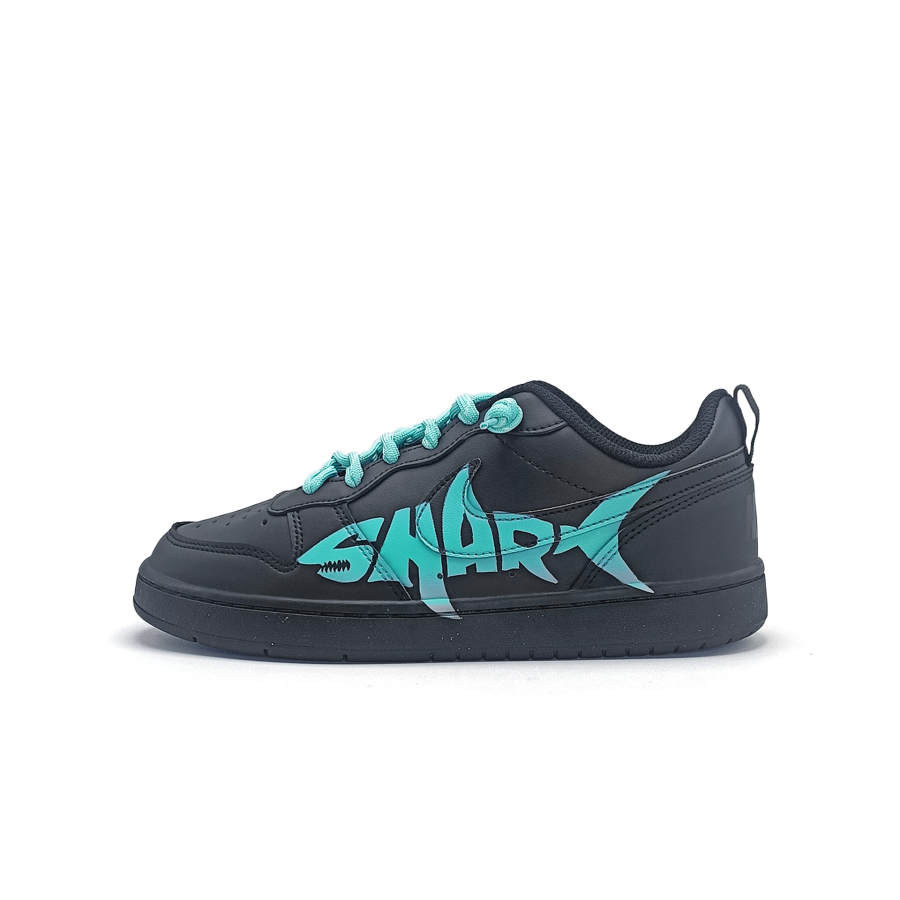 Nike Nike Court Borough Green Shadow Assassin Leather Slip Resistant Abrasion Resistant Low top Kids' Skateboarding Shoes