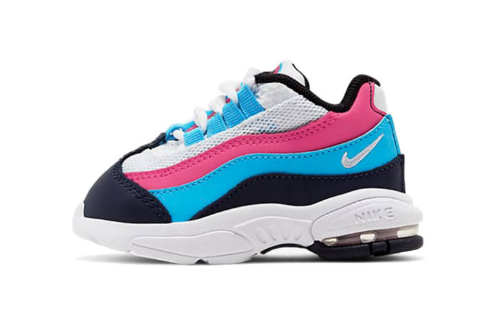 Nike Nike Air Max 95 Low top Toddler Shoes White Blue Pink Infant And Toddler