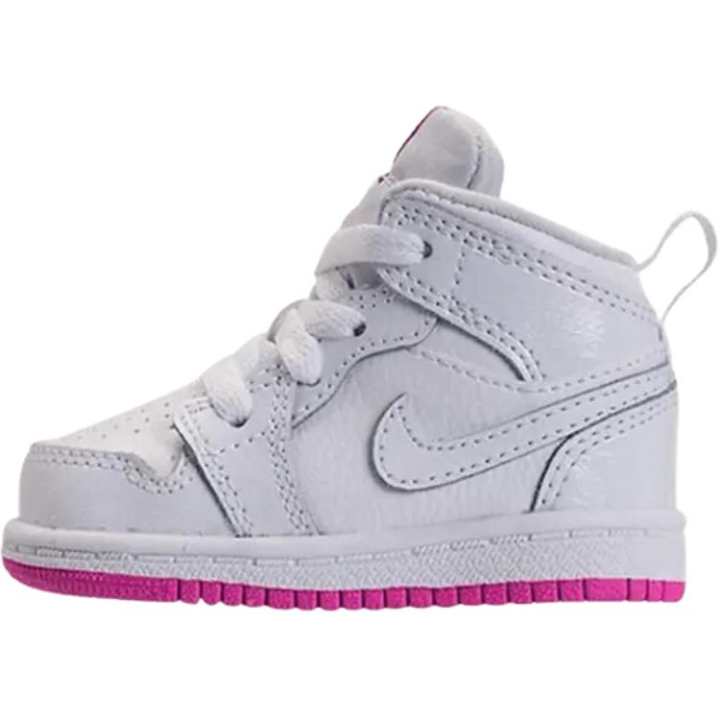 Jordan Jordan Air Jordan 1 Leather Mid top Toddler Shoes White Infant And Toddler