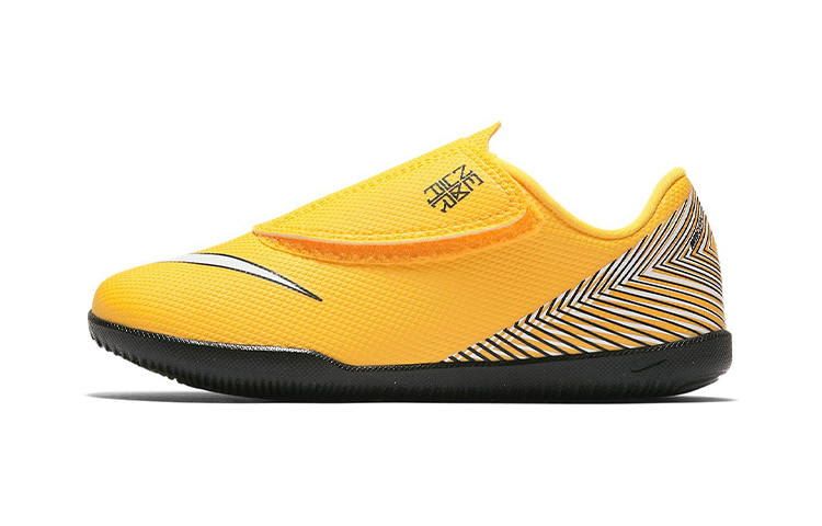 Nike Nike Mercurial Vapor 12 Club Slip Resistant, Abrasion Resistant, Lightweight Low top Kids' Soccer Shoes Yellow Black