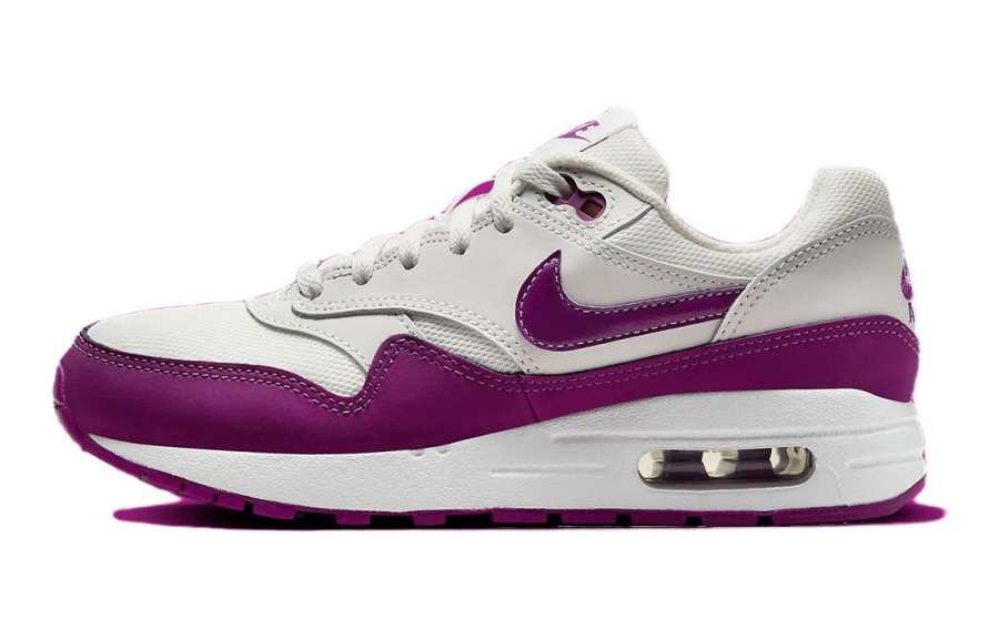 Nike Nike Air Max 1 'Viotech' Cushioning Low top Kids' Running Shoes White Purple Kids'
