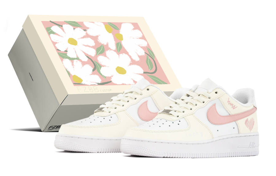 Nike Nike Air Force 1 Leather Slip Resistant Cushioning Slip Resistant Cushioning Low top Kids' Skateboarding Shoes