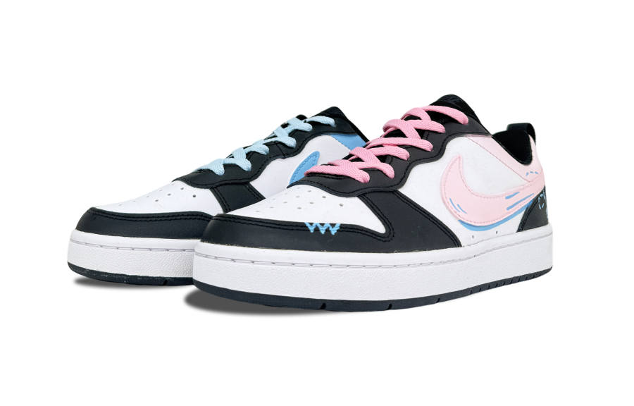 Nike Nike Court Borough Mismatched Love Leather Anti Kick Abrasion Resistant Anti Kick And Abrasion Resistant Low top