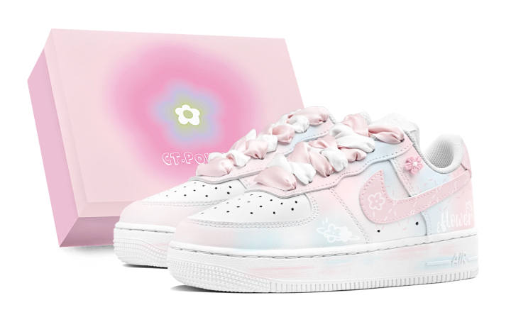 Nike Nike Air Force 1 Low Air Force 1 Synthetic Leather Anti Kick And Abrasion Resistant Low top Kids' Skateboarding Shoes