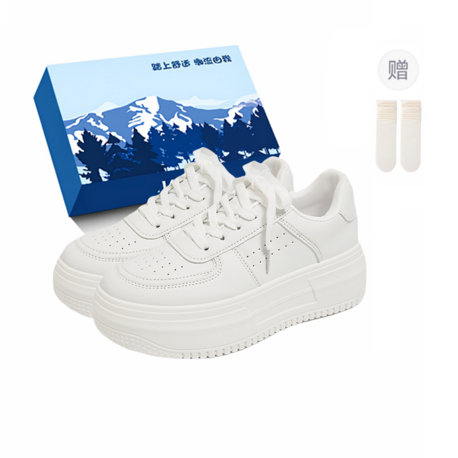 XIAOLUMILI Abrasion Resistant Abrasion Resistant Low top Skateboard Shoes Women's White