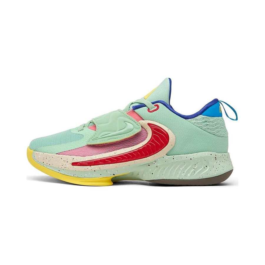 Nike Nike Freak 4 Low top Children's Basketball Shoes Green Blue Red Children Aged 3 7 Years Old