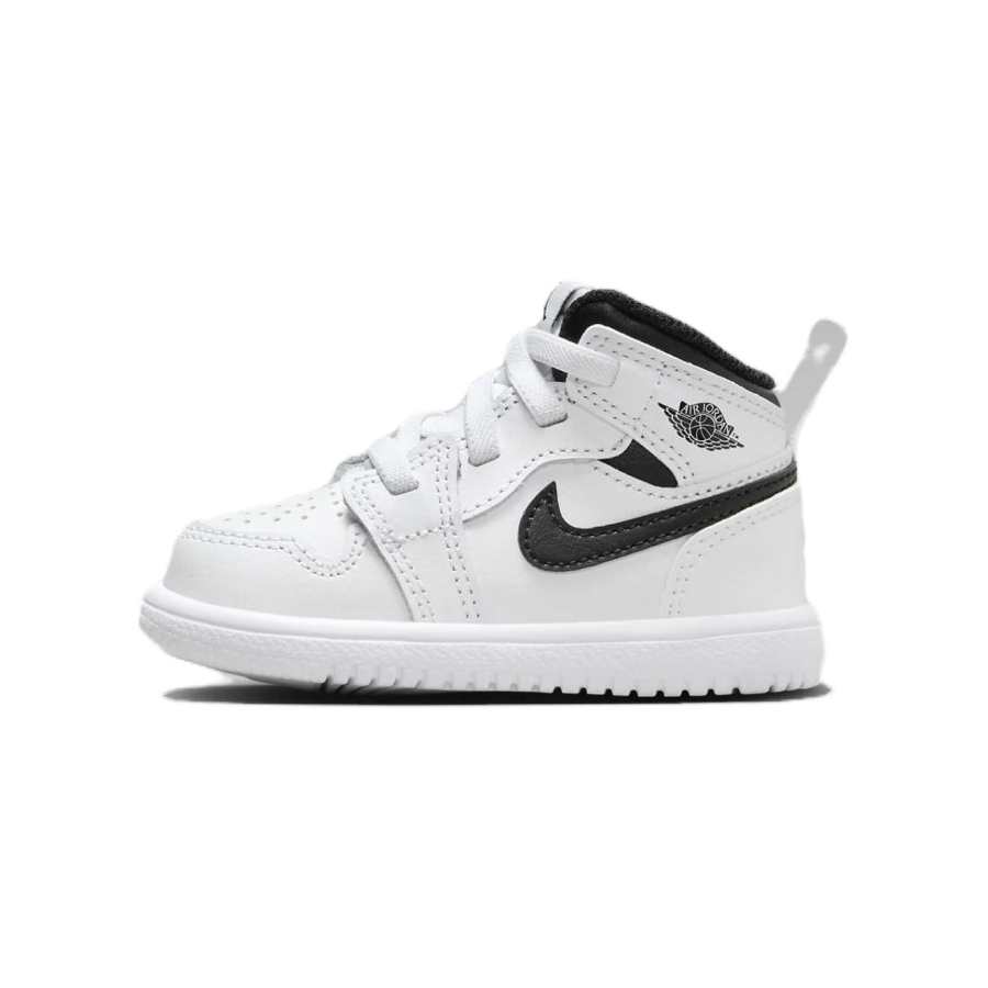 Jordan Jordan Air Jordan 1 Mid Alt Slip Resistant Abrasion Resistant High top Toddler Shoes White Black Infant And Toddler