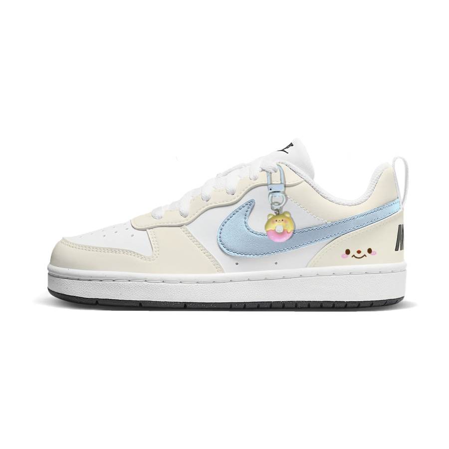 Nike Nike Court Borough Butter Bear Low top Kids' Skateboarding Shoes Yellow Teenagers