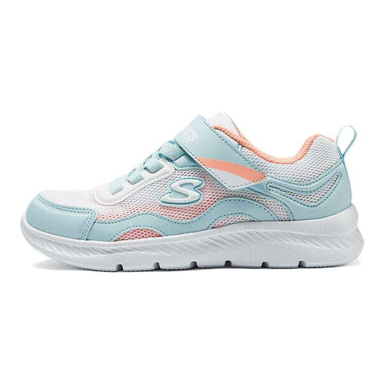 Skechers Kids Breathable Low top Kids Lifestyle Shoes Light Blue White Kids'