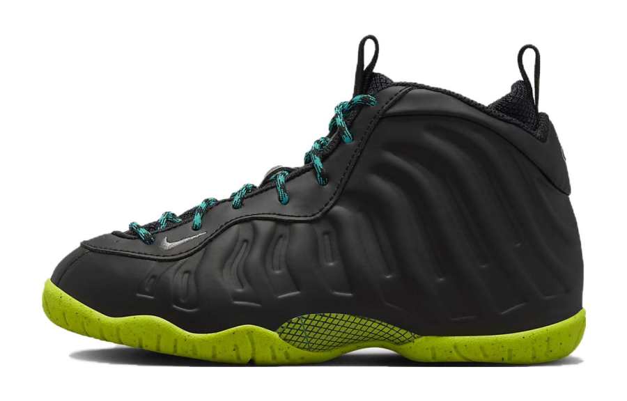 Nike Nike Little Posite One Abrasion Resistant Low top Children's Basketball Shoes Black Kids'