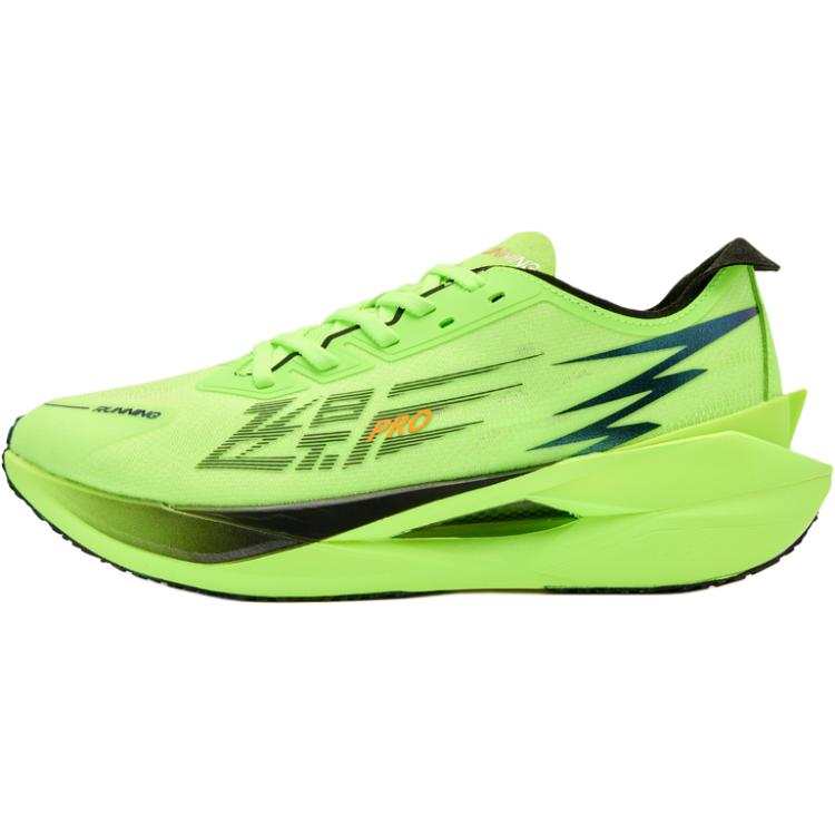 QIAODAN Flying Shadow PRO Synthetic Leather, Textile Low top Running Shoes Green Black Unisex