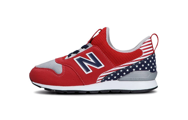 New Balance New Balance NB 996 Slip On Breathable Low top Running Shoes Red Gray Children Aged 3 7 Years Old