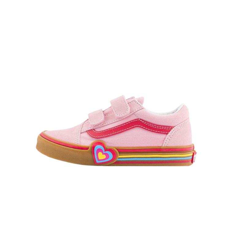 Vans Abrasion Resistant Low top Kids' Skateboarding Shoes Pink Kids'