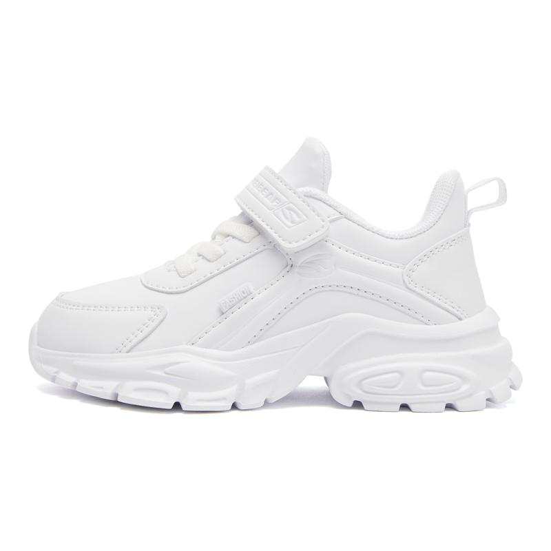 HOBIBEAR Slip Resistant Abrasion Resistant Slip Resistant Abrasion Resistant Low top Kids' Running Shoes White Kids'