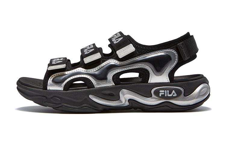 FILA KIDS Children's Sandals Black Silver Gray