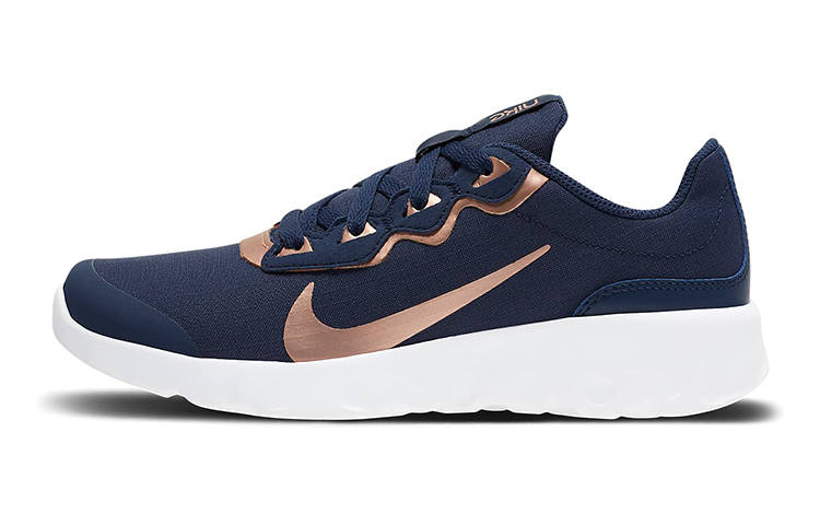 Nike Nike Explore Strada Slip Resistant Cushioning Abrasion Resistant Breathable Low top Running Shoes Blue Gold Unisex